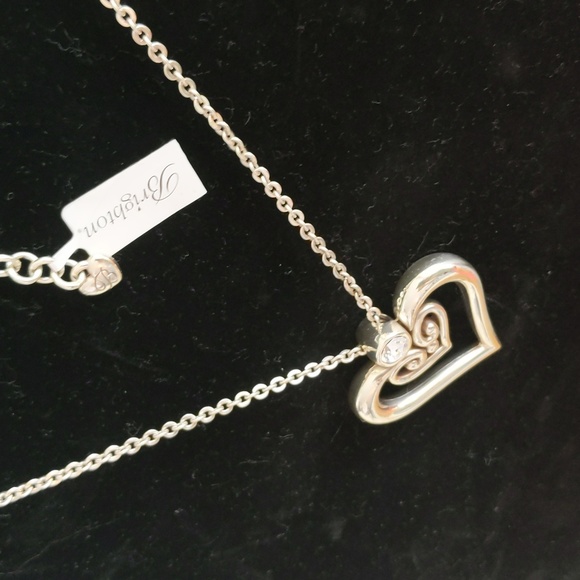 Brighton 🔥NWT🔥 - heart necklace with crystal charm. Never worn brand new. A+ - Picture 5 of 9